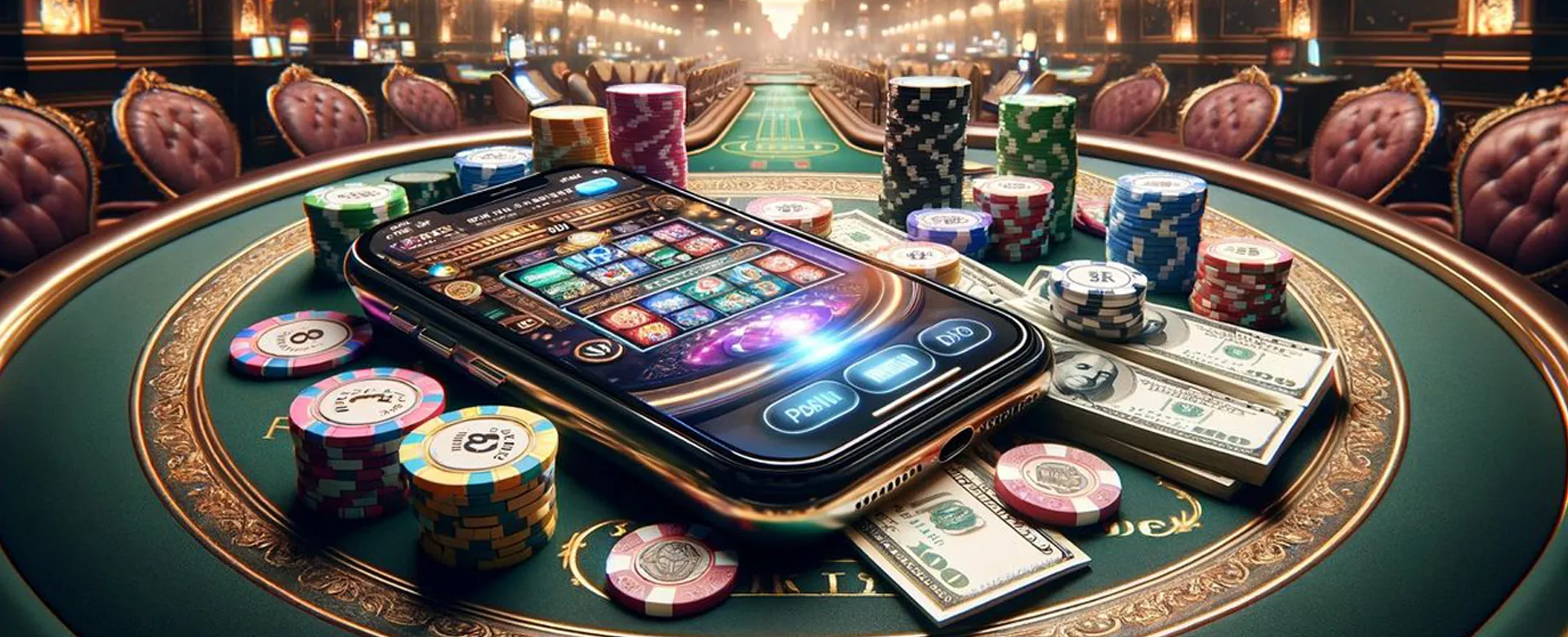 Dynamic background of online casino games